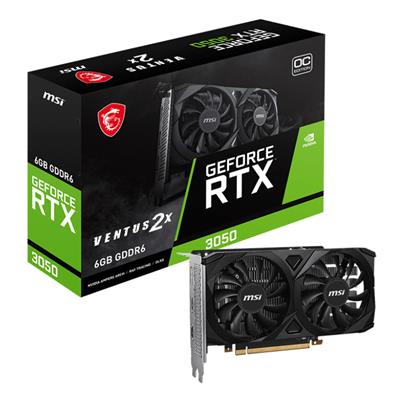 Placa De Video MSI GeForce RTX 3050 VENTUS 2X 6G O