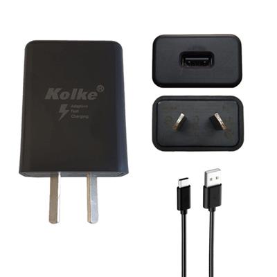 Cargador Kolke 220V a USB-C Carga Rápida con Cable