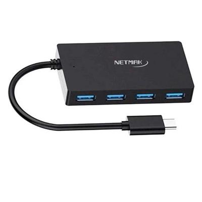 HUB USB Tipo C a 4 Puertos USB 2.0 Netmak