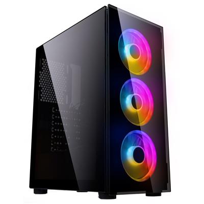 Gabinete Sentey K20 MAX Vidrio Templado 3 Fan RGB 