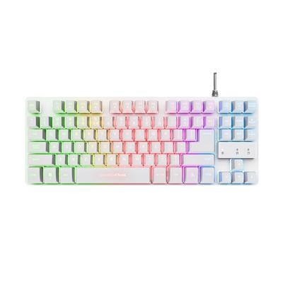 Teclado Gamer TKL Trust Thado GXT 833W Es White